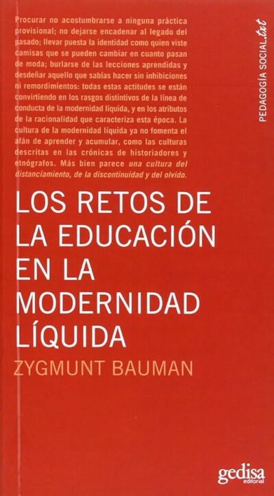 LOS RETOS DE LA EDUCACIÓN EN LA MODERNIDAD LÍQUIDA